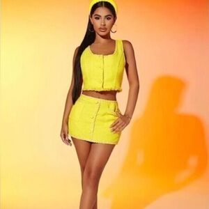 TWEED MINI SKIRT SET